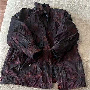 Forecaster of Boston Burgundy and Black Quilted Jacket